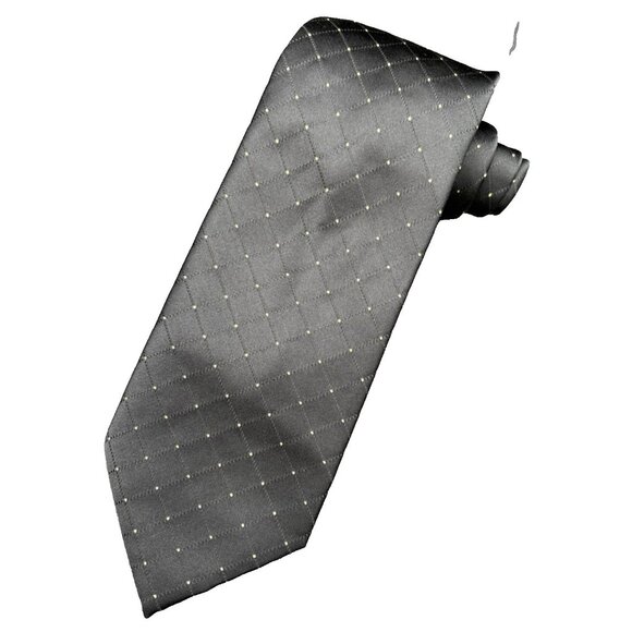 Donald J. Trump Tie Men's Heavy 97% Silk Signature Collection Black Gold GUC - Picture 1 of 6